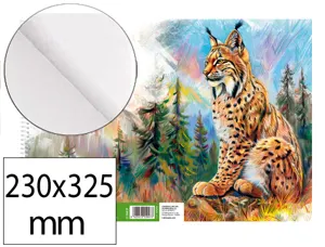 Bloc papier dessin liderpapel natura spirale 230x325mm      130g/m2 sans encadrement      microperfore 20 feuilles — Non…