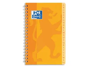 Répertoire oxford reliure intégrale couverture lavable touches plastifiées 90x140mm 100 pages 90g 5x5mm assortis — Non classé