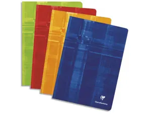 Cahier piqué clairefontaine couverture pelliculée papier vélin velouté a5+ 17x22cm 96 pages 90g 5x5mm — Non classé