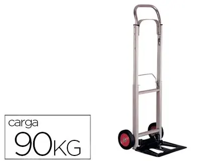 Diable pliant aluminium 1100x390x410mm pelle acier roues caoutchouc charge maximale 90kg poids 6.8kg — Non classé