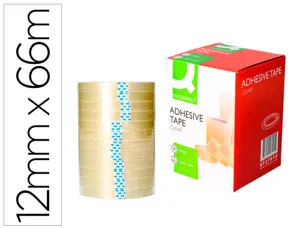 Ruban adhésif q-connect économique résistant transparent 12mmx66m — Non classé