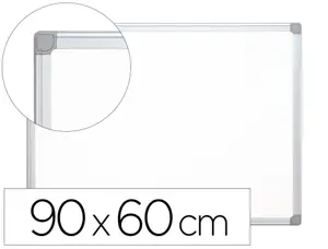 Tableau q-connect laqué magnétique cadre aluminium idéal collèges bureaux inclus accessoires fixation mur 90x60cm — Non…