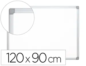 Tableau q-connect laqué magnétique cadre aluminium idéal collèges bureaux inclus accessoires fixation mur 120x90cm — Non…