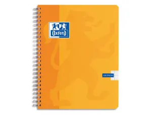 Cahier spirale oxford couverture cartonnée reliure intégrale optik paper a5+ 17x22cm 100 pages 90g 5x5mm 4 trous — Non classé