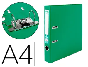 Classeur levier liderpapel a4 documenta carton rembordé 1,9mm dos 52mm rado métallique coloris vert — Non classé