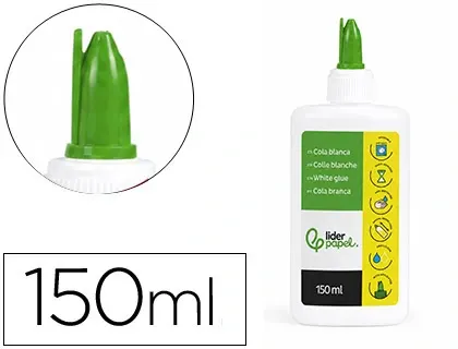 Colle vinylique liderpapel blanche travaux manuels papier autres matériaux rapide adhérence sans solvant pot 150ml — Non…