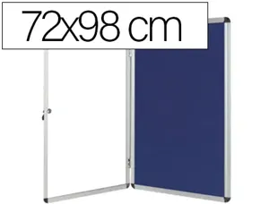 Vitrine affichage q-connect cadre aluminium intérieur fond feutrine serrure porte méthacrylate 9 feuilles a4 60x90cm — Non…