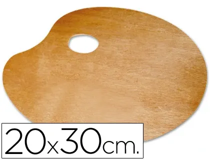 Palette de melange liderpapel bois ovale 20x30 cm grosseur  0,3 cm — Non classé