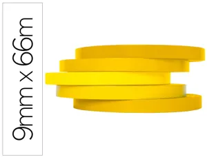 Ruban adhésif q-connect scelleuse sac 9mmx66m coloris jaune — Non classé
