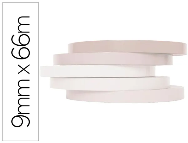 Ruban adhésif q-connect scelleuse sac 9mmx66m coloris blanc — Non classé