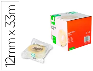 Ruban adhésif q-connect 33mx12mm sachet cellophane — Non classé