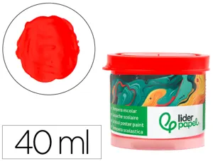 Gouache scolaire liderpapel coloris rouge pot 40ml — Non classé