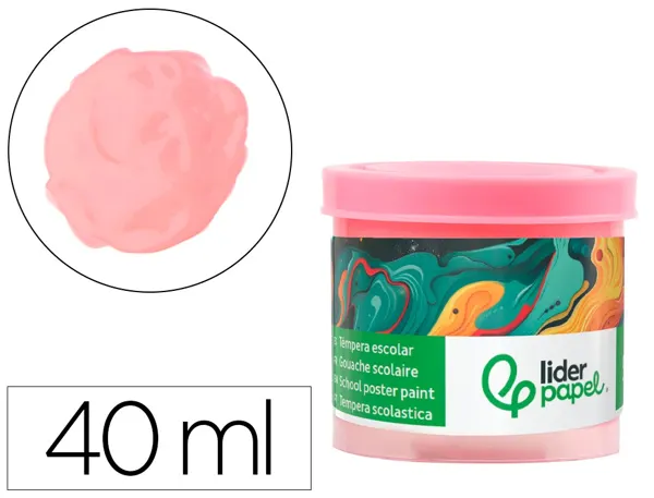 Gouache scolaire liderpapel coloris rose pot 40ml — Non classé
