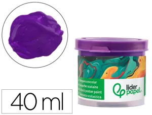 Gouache scolaire liderpapel coloris violet pot 40ml — Non classé