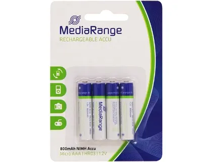 Pile mediarange alcaline aaa rechargeable blister 4 unités — Non classé