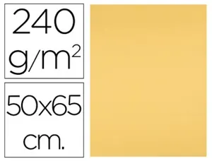Papier cartonne liderpapel 50x65cm 240gr coloris or      paquet 25 feuilles — Non classé