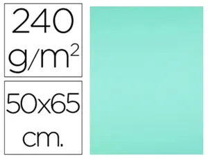 Papier cartonne liderpapel 50x65cm 240gr coloris vert    paquet 25 feuilles — Non classé
