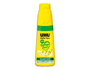 Colle uhu twist&glue 3 en 1 extra forte transparente multi-matériaux collage précis fin large sans solvant flacon 35g — Non…