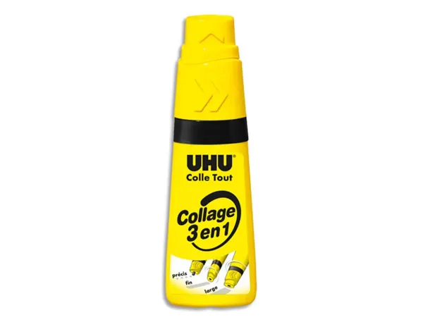 Colle uhu twist&glue extra forte transparente multi-matériaux collage précis fin large avec solvant flacon 35g — Non classé