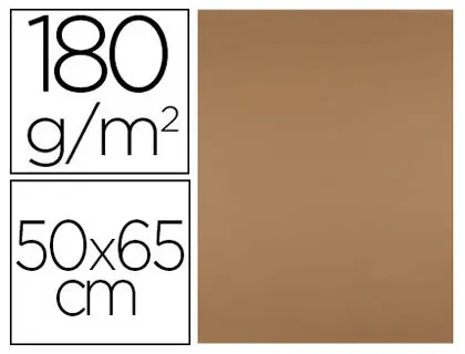 Papier cartonne liderpapel 50x65cm 180gr coloris marron  clair — Non classé