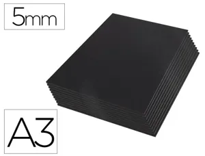 Carton entrecolle liderpapel a3 epaisseur 5mm unicolore    noir — Non classé