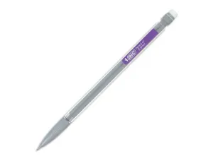Porte-mine bic matic classic 0.5mm embout gomme corps transparent intérieur gris agrafe colorée 3 mines hb — Non classé
