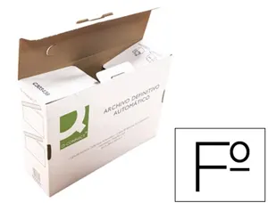 Boite classement q-connect carton recycle onglet de      verrouillage 255x360x100mm — Non classé