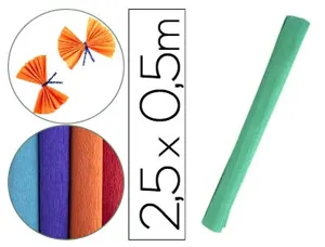Papier crepon liderpapel rouleau 50cmx2,5m 85gr        coloris vert — Non classé