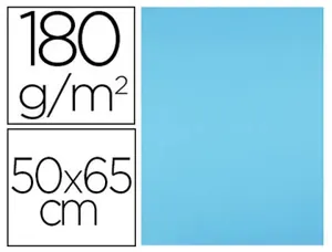 Papier cartonne liderpapel 50x65cm 180gr coloris bleu    ciel paquet 25 feuilles — Non classé