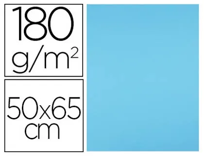 Papier cartonne liderpapel 50x65cm 180gr coloris bleu    ciel paquet 25 feuilles — Non classé
