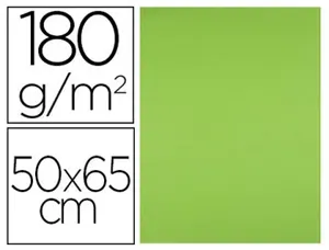 Papier cartonne liderpapel 50x65cm 180gr coloris vert    pistache paquet 25 feuilles — Non classé