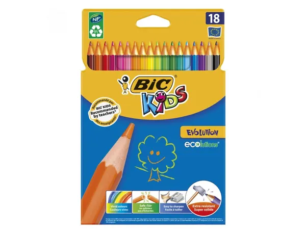 BIC KIDS Crayon de couleur Evolution ecolutions, étui en — Fournitures — vue 3