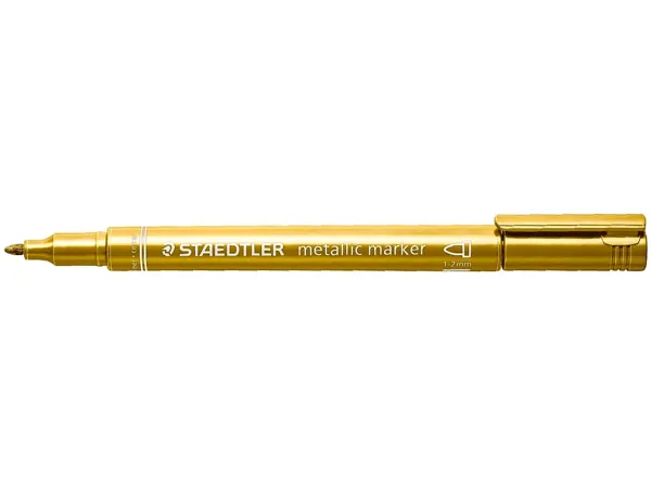 STAEDTLER Marqueur permanent métallisé, pointe ogive, or — Fournitures — vue 3