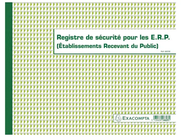 EXACOMPTA Piqûre "Registre de sécurité pour les E.R.P." — Papier, cahier & courrier — vue 3
