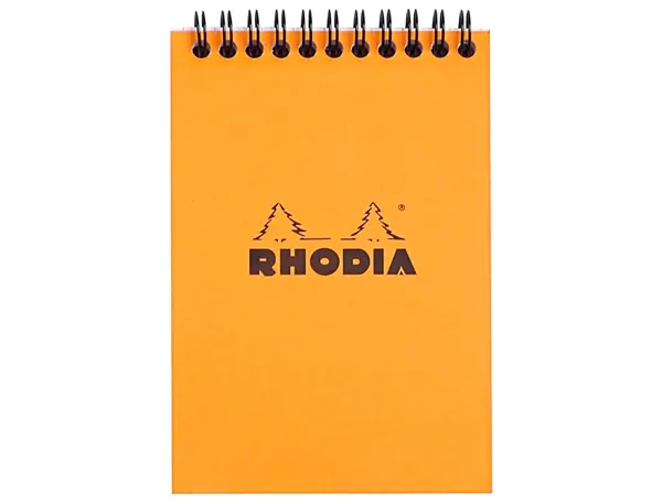 RHODIA Bloc spiralé No. 13, format A6, quadrillé 5x5, orange — Papier, cahier & courrier — vue 3