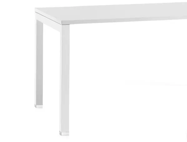 Bureau Mt International Plateau Blanc Melamine 25 mm Pietement Arche Coloris Blanc 160x80 cm — MOBILIER — vue 4