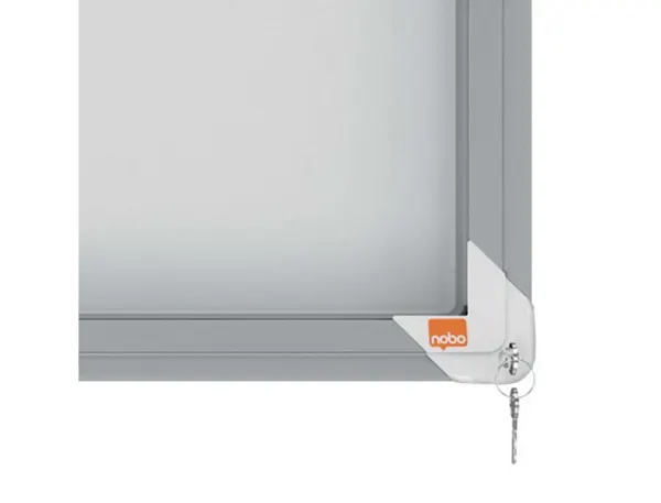 nobo Vitrine, porte coulissante, fond en métal, 27 x A4 — Aménagement d'espace — vue 8