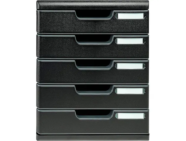 EXACOMPTA Module de classement MODULO A4 ECOBlack, 5 tiroirs — Aménagement d'espace — vue 4