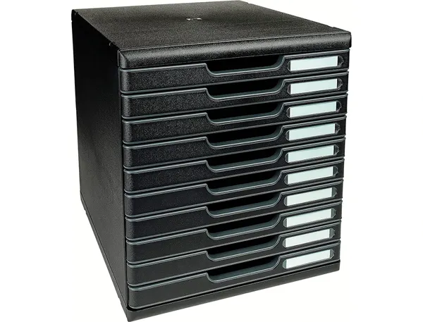 EXACOMPTA Module de classement MODULO A4 ECOBlack 10 tiroirs — Aménagement d'espace — vue 3