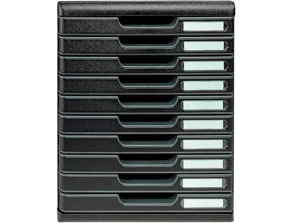 EXACOMPTA Module de classement MODULO A4 ECOBlack 10 tiroirs — Aménagement d'espace — vue 4