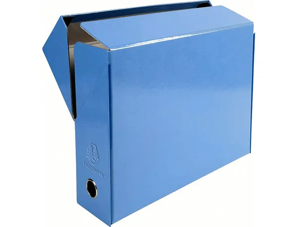 EXACOMPTA Boîte transfert papier toilé, A4, bleu clair — Classement & archivage — vue 5