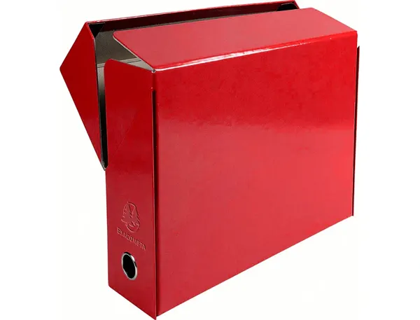 EXACOMPTA Boîte transfert papier toilé, A4, rouge — Classement & archivage — vue 4