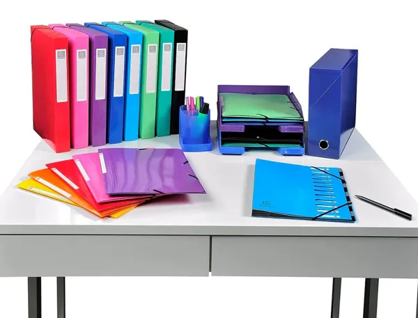 EXACOMPTA Boîte transfert papier toilé, A4, rouge — Classement & archivage — vue 5