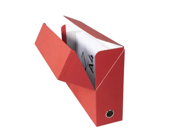 EXACOMPTA Boîte transfert papier toilé, A4, rouge — Classement & archivage — vue 8