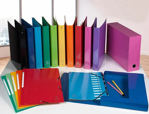 EXACOMPTA Boîte transfert papier toilé, A4, rouge — Classement & archivage — vue 6