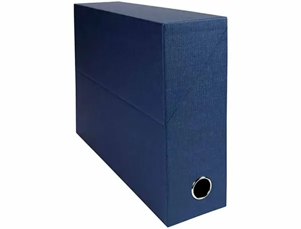 EXACOMPTA Boîte transfert papier toilé, A4, bleu foncé — Classement & archivage — vue 5