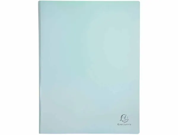 Protege-Documents Exacompta Aquarel Polypropylene Semi-Rigide 30 Pochettes 60 Vues Assortis Bleu Corail —… — vue 4