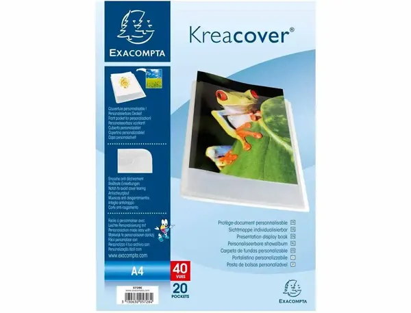 EXACOMPTA Protège-documents Kreacover, A4, PP, cristal — Classement & archivage — vue 6