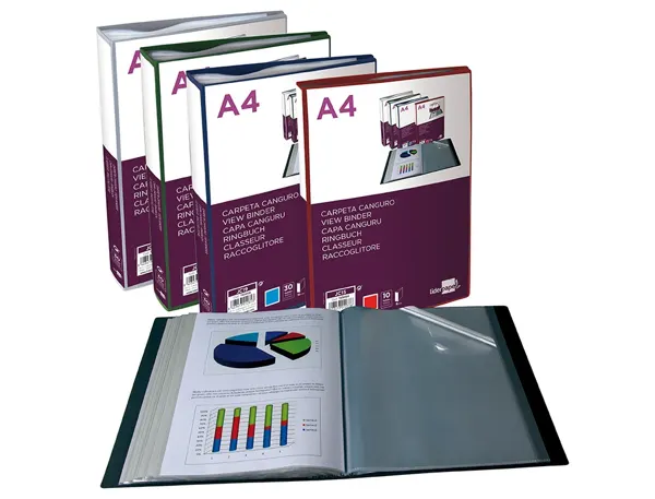 EXACOMPTA Protège-documents, A4, PP, 100 pochettes, assorti — Classement & archivage — vue 3