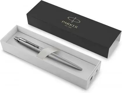 PARKER Stylo à bille rétractable JOTTER XL Monochrome, acier — Fournitures — vue 3